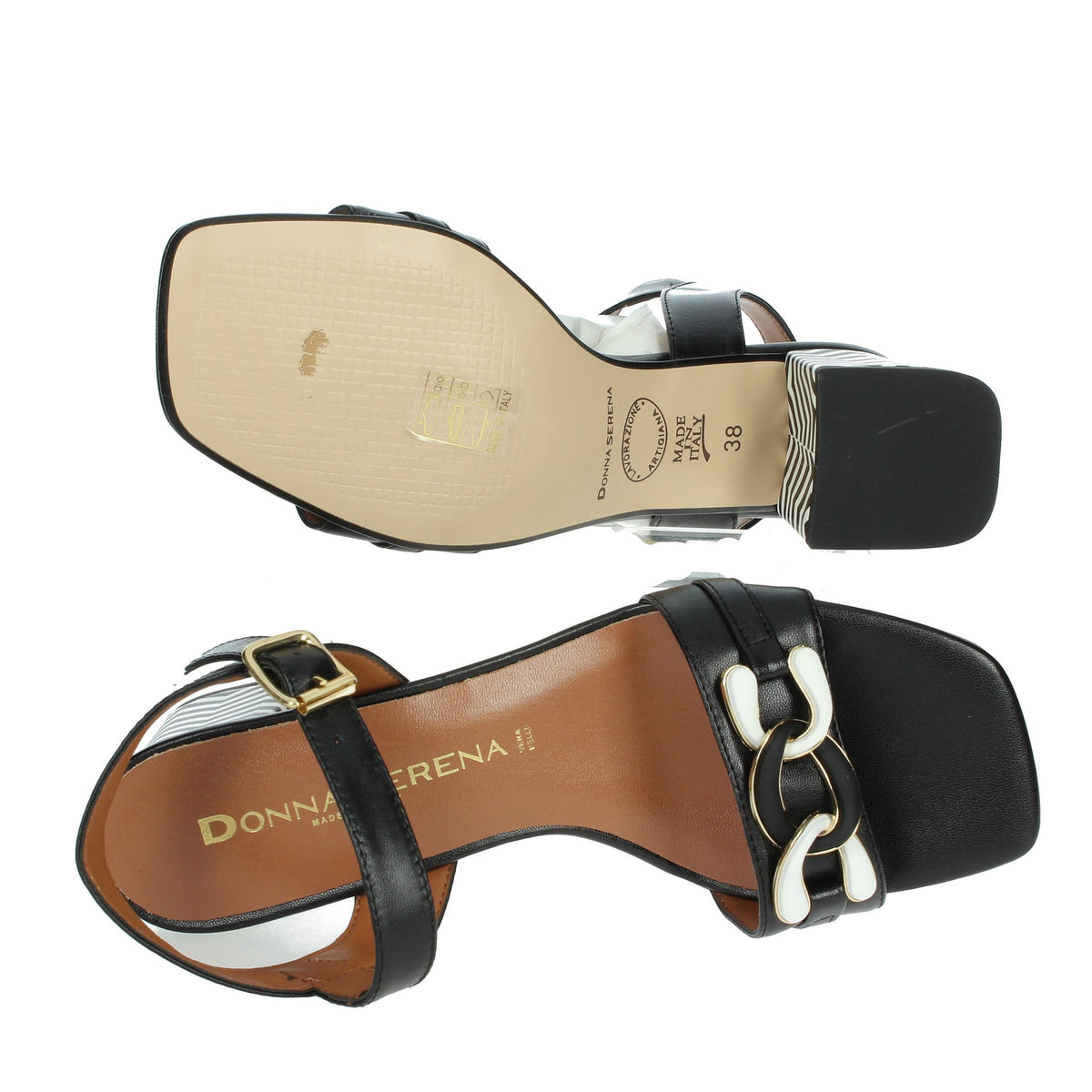 DONNA SERENA Donna Sandali con tacco 065649DP Nero