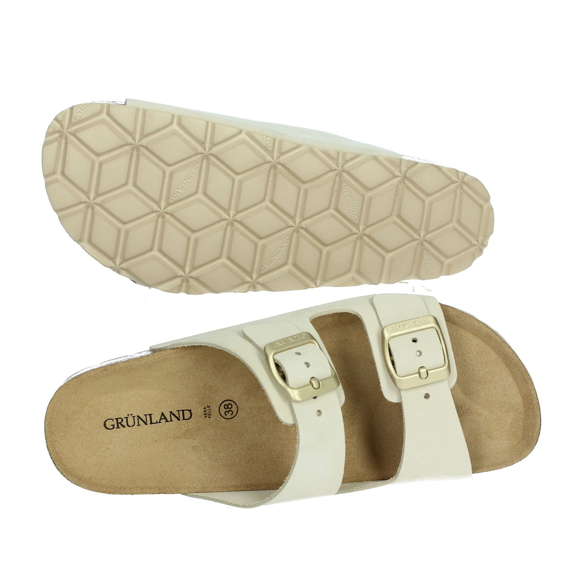 GRUNLAND Donna Ciabatte basse CB0003-40 Panna