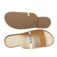 LIU-JO Donna Ciabatte basse AMIRA 933 Cuoio