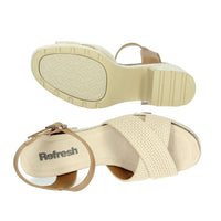 REFRESH Donna Sandali con tacco 172637 Beige