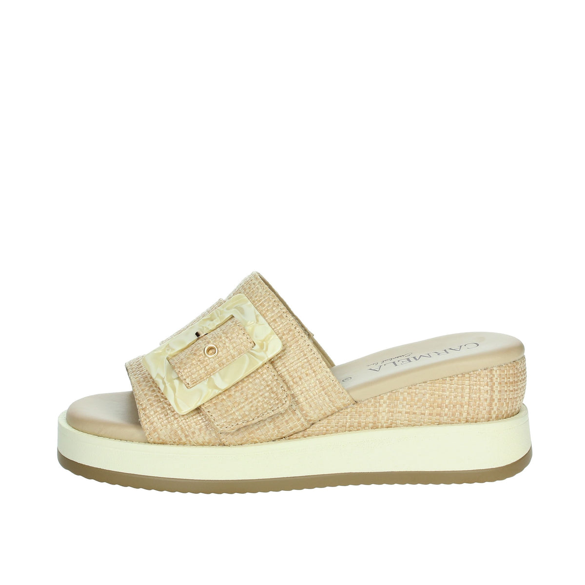 Carmela Donna Ciabatte con zeppa 162228 Beige
