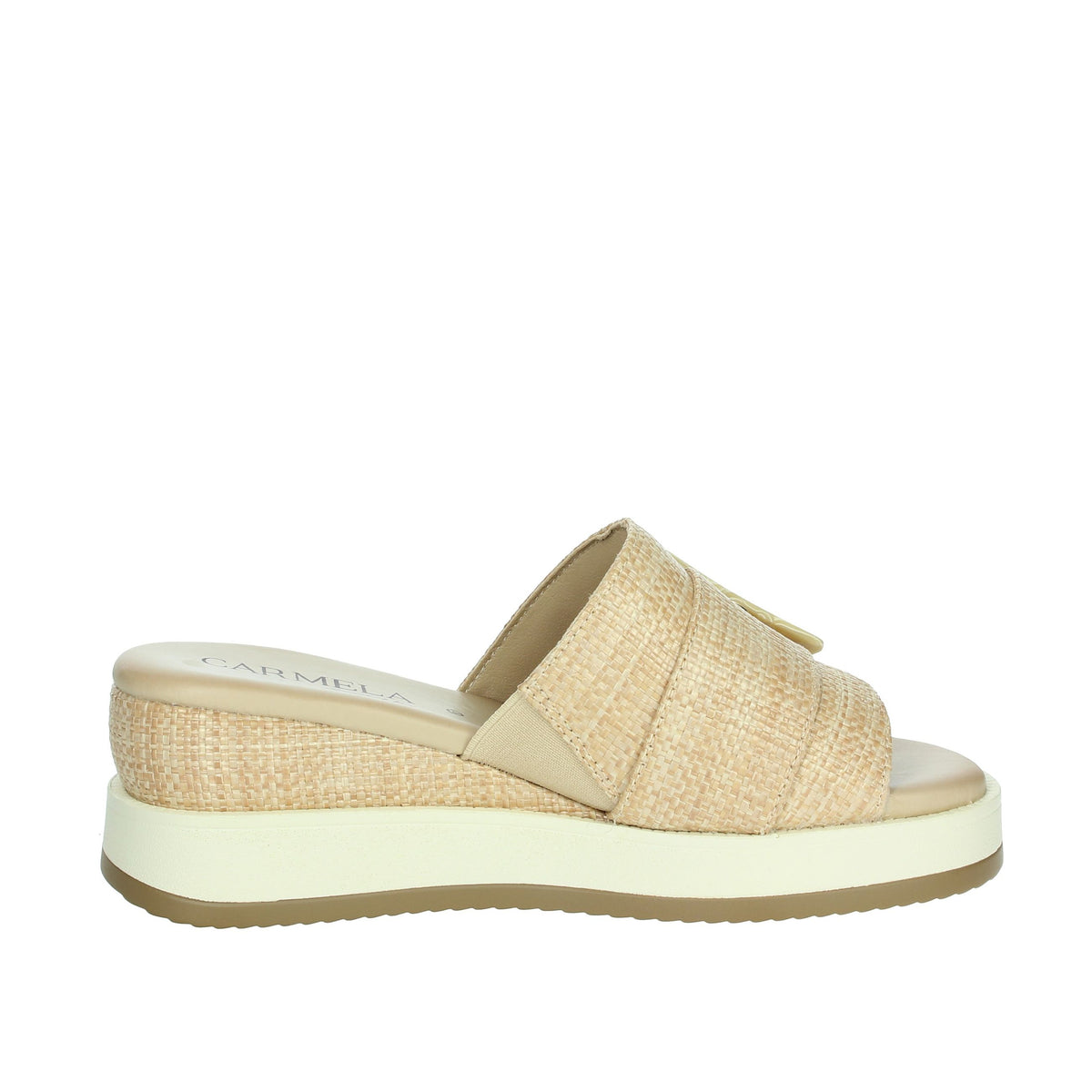 Carmela Donna Ciabatte con zeppa 162228 Beige
