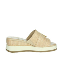 Carmela Donna Ciabatte con zeppa 162228 Beige