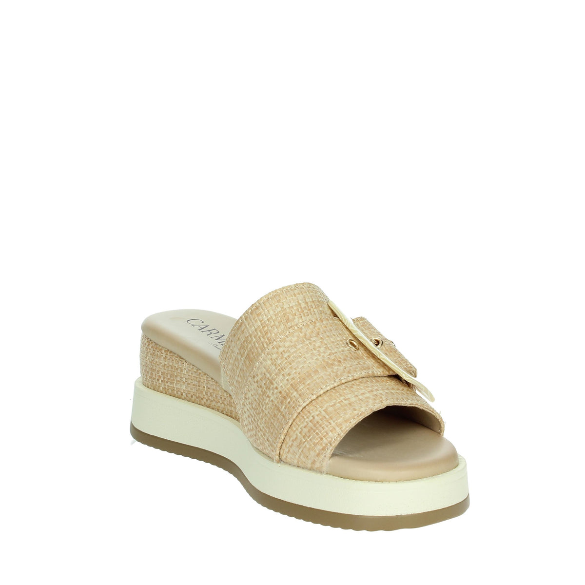 Carmela Donna Ciabatte con zeppa 162228 Beige