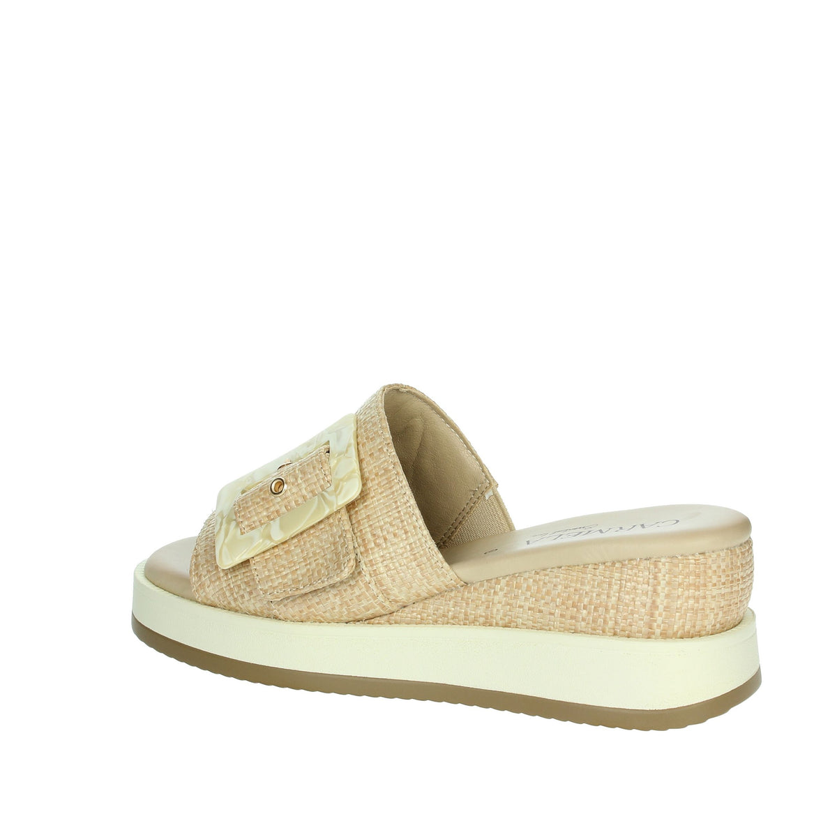 Carmela Donna Ciabatte con zeppa 162228 Beige