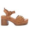 Carmela Donna Sandalo con tacco 162367 Cuoio