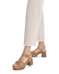 Carmela Donna Sandali con tacco 162367 Cuoio