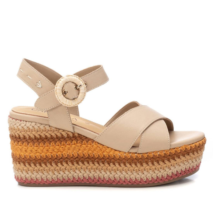 Carmela Donna Sandali con zeppa 162238 Beige