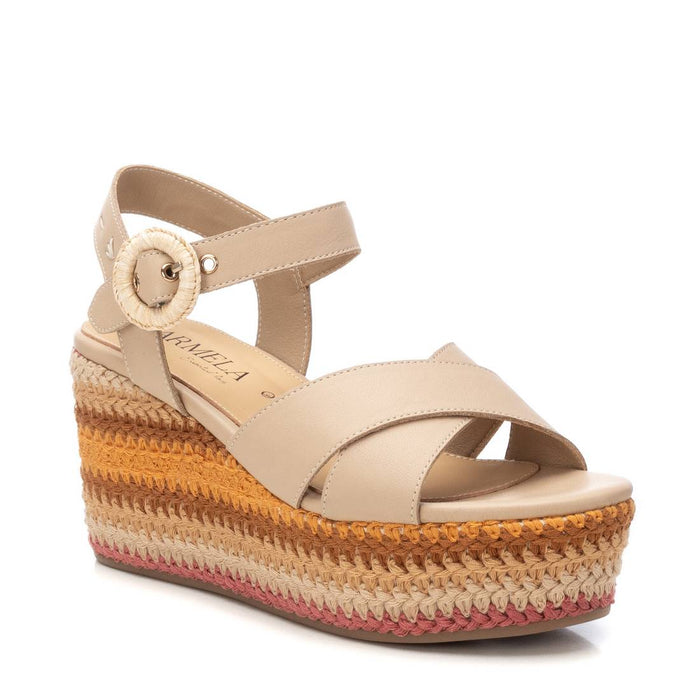Carmela Donna Sandali con zeppa 162238 Beige