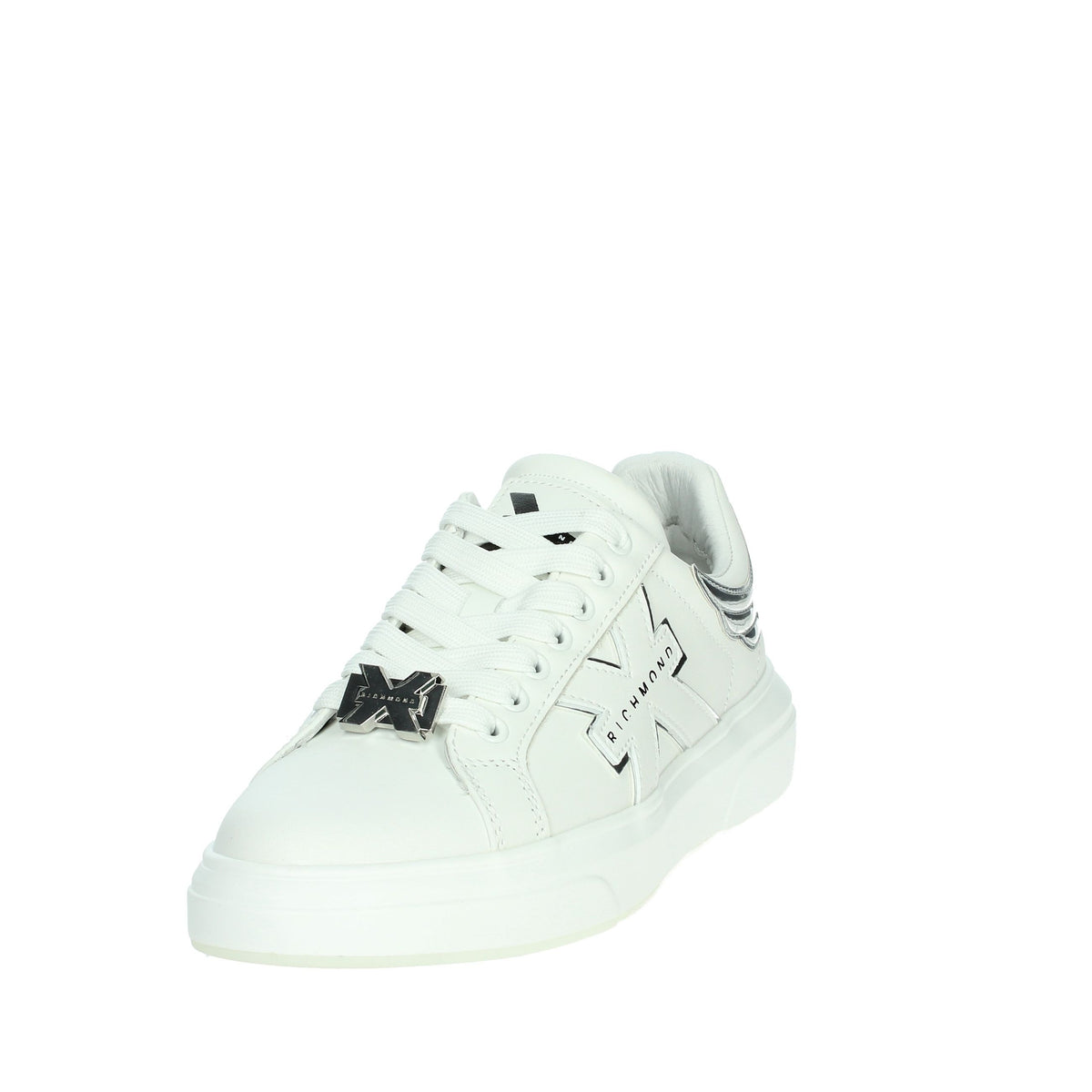JOHN RICHMOND Donna Sneakers bassa 27210/CP Bianco/Argento