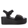 Carmela Donna Sandalo con zeppa 162360 Nero