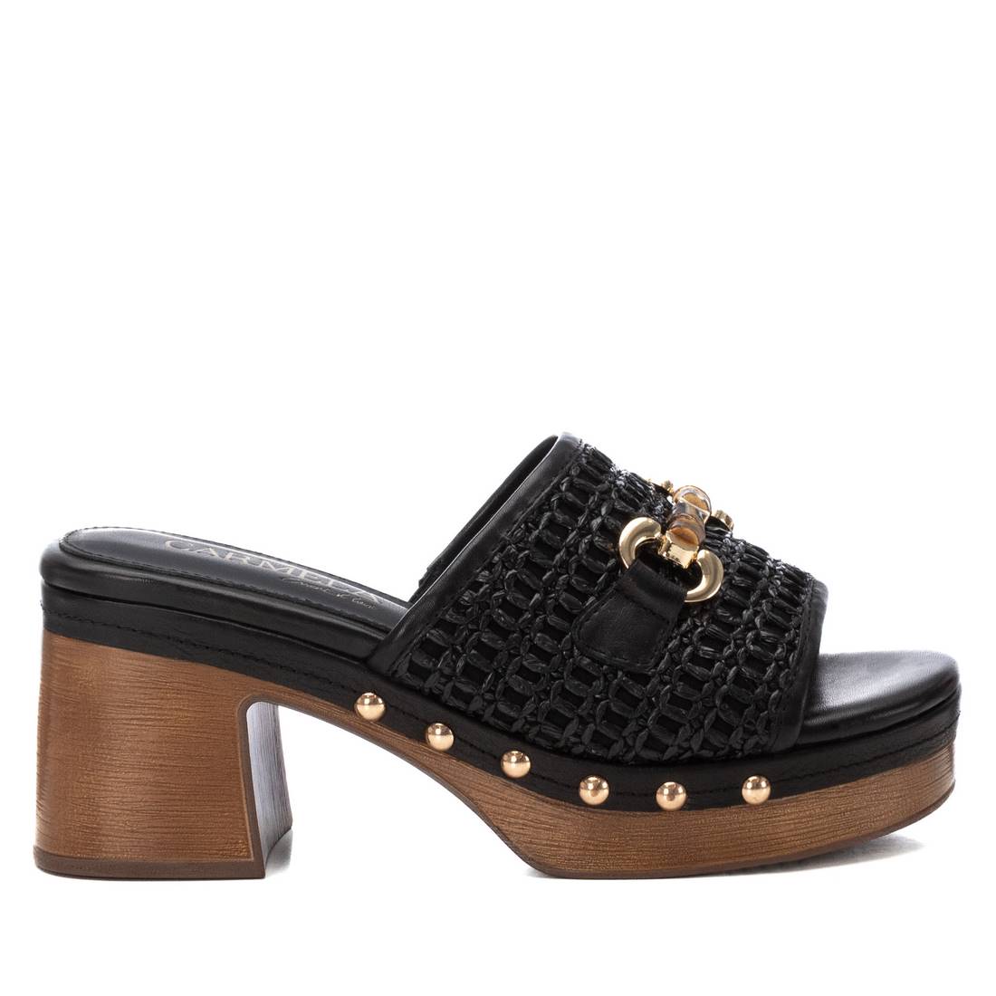Carmela Donna Ciabatte con tacco 162334 Nero