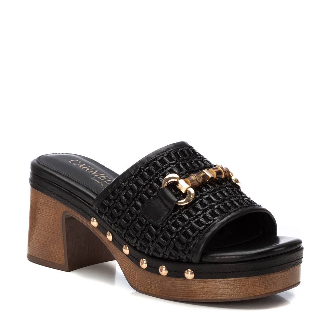 Carmela Donna Ciabatte con tacco 162334 Nero