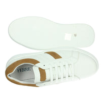 FERRE' Uomo Sneakers bassa FU-111 Bianco/Cuoio