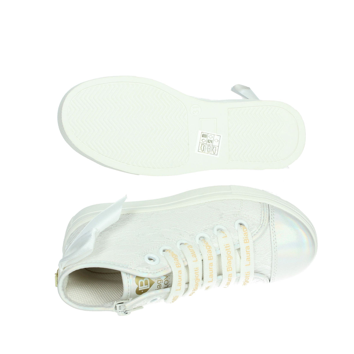 LAURA BIAGIOTTI LOVE Bambine e ragazze Sneakers alta 8913 Bianco