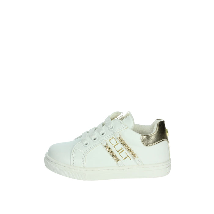 Cult Bambine e ragazze Sneakers bassa T-291 Bianco/Oro