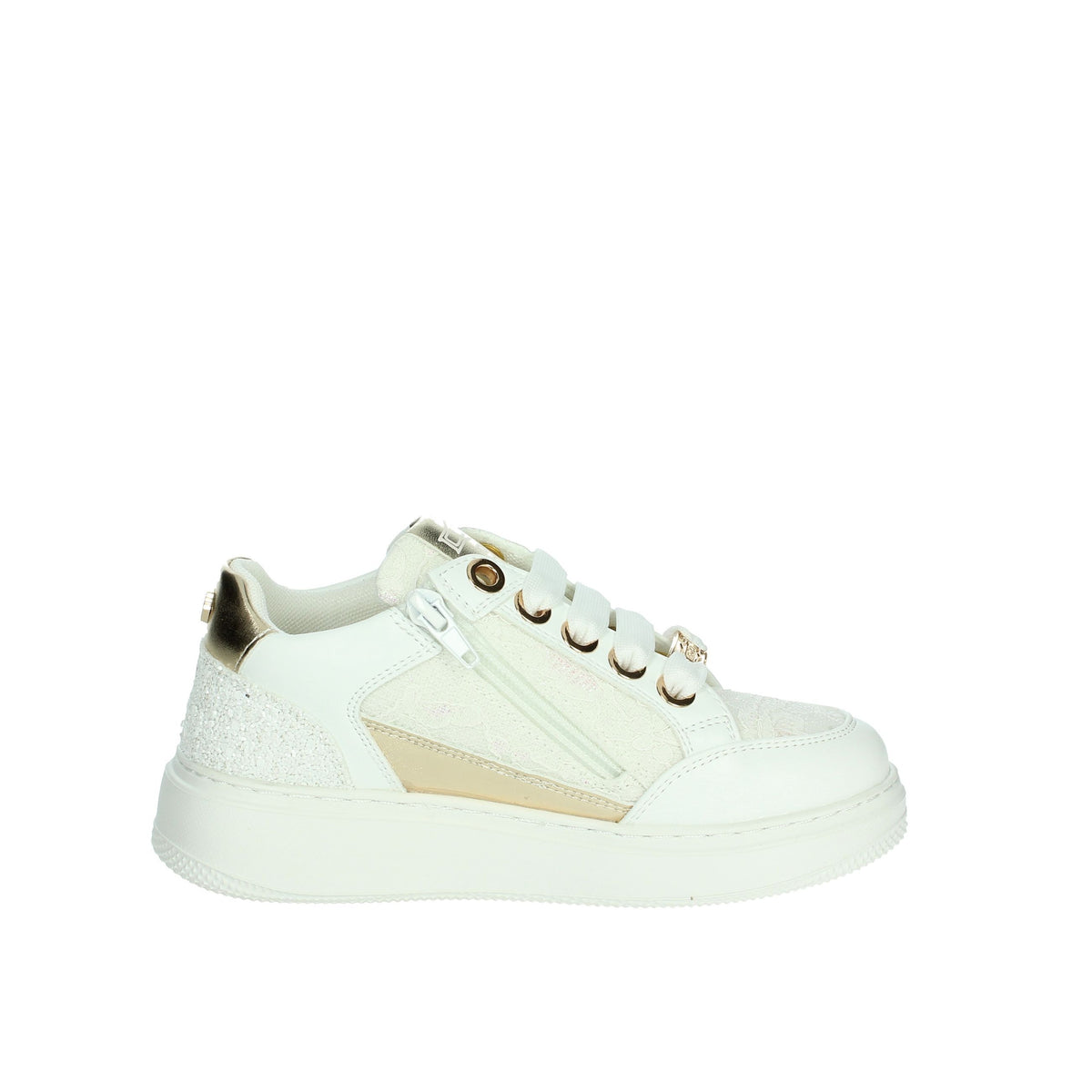 Cult Bambine e ragazze Sneakers bassa T-203 Bianco/Oro