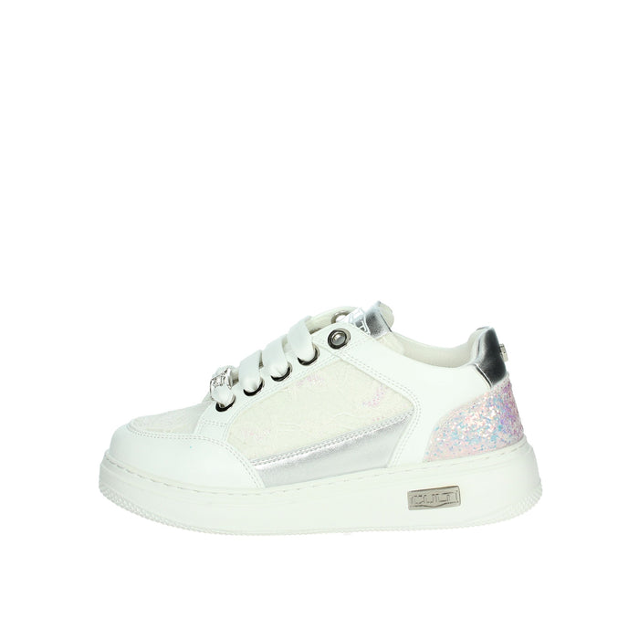 Cult Bambine e ragazze Sneakers bassa T-203 Bianco/Argento