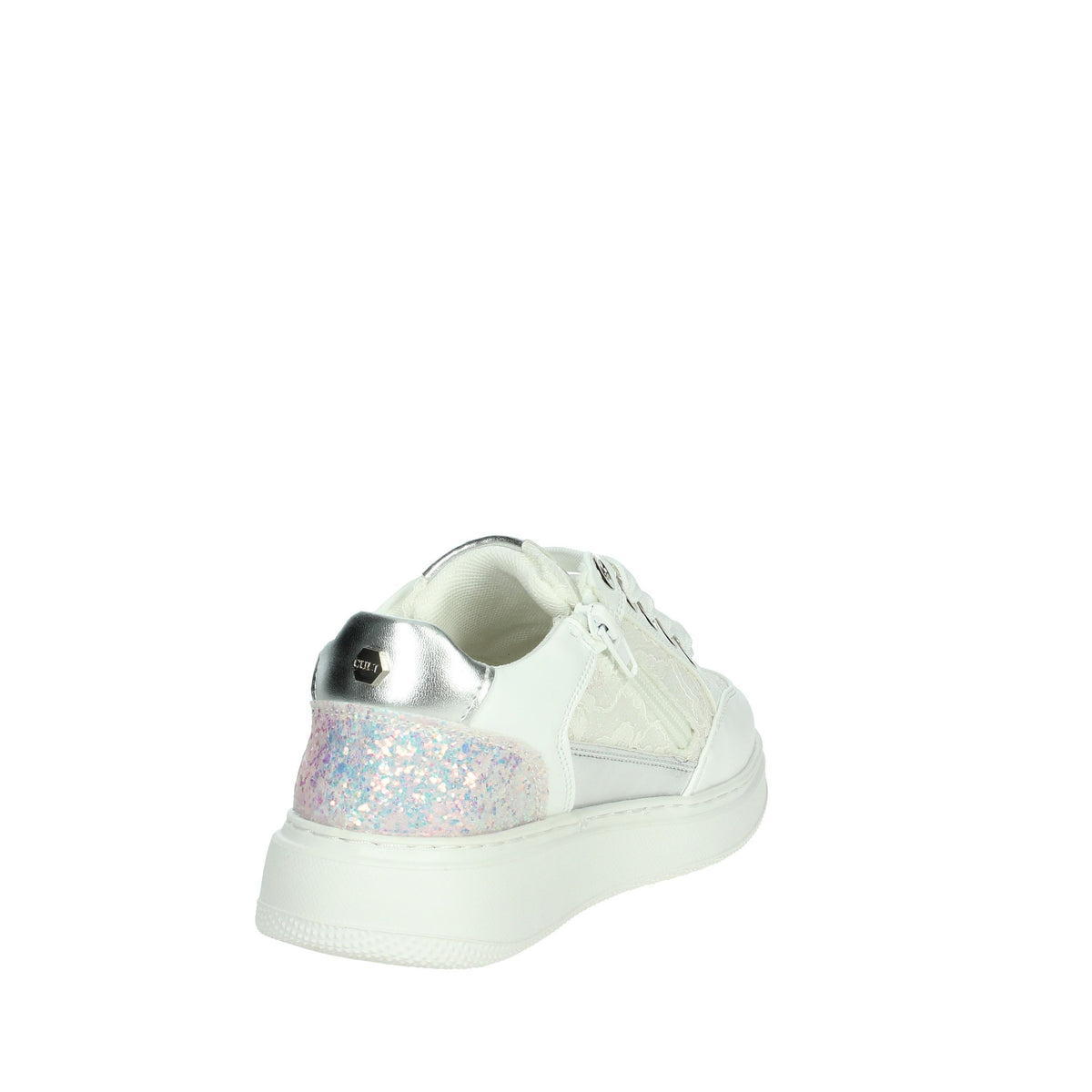 Cult Bambine e ragazze Sneakers bassa T-203 Bianco/Argento