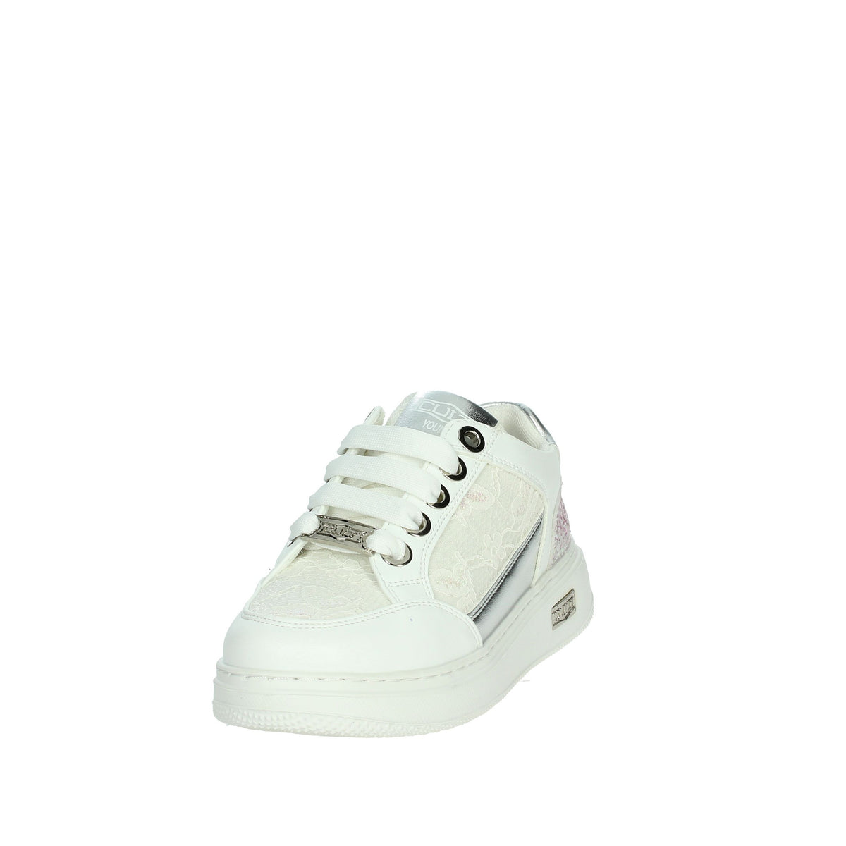 Cult Bambine e ragazze Sneakers bassa T-203 Bianco/Argento
