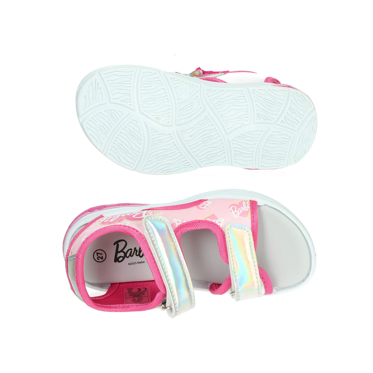 BARBIE Bambine e ragazze Sneakers bassa BA003095 Argento/Rosa