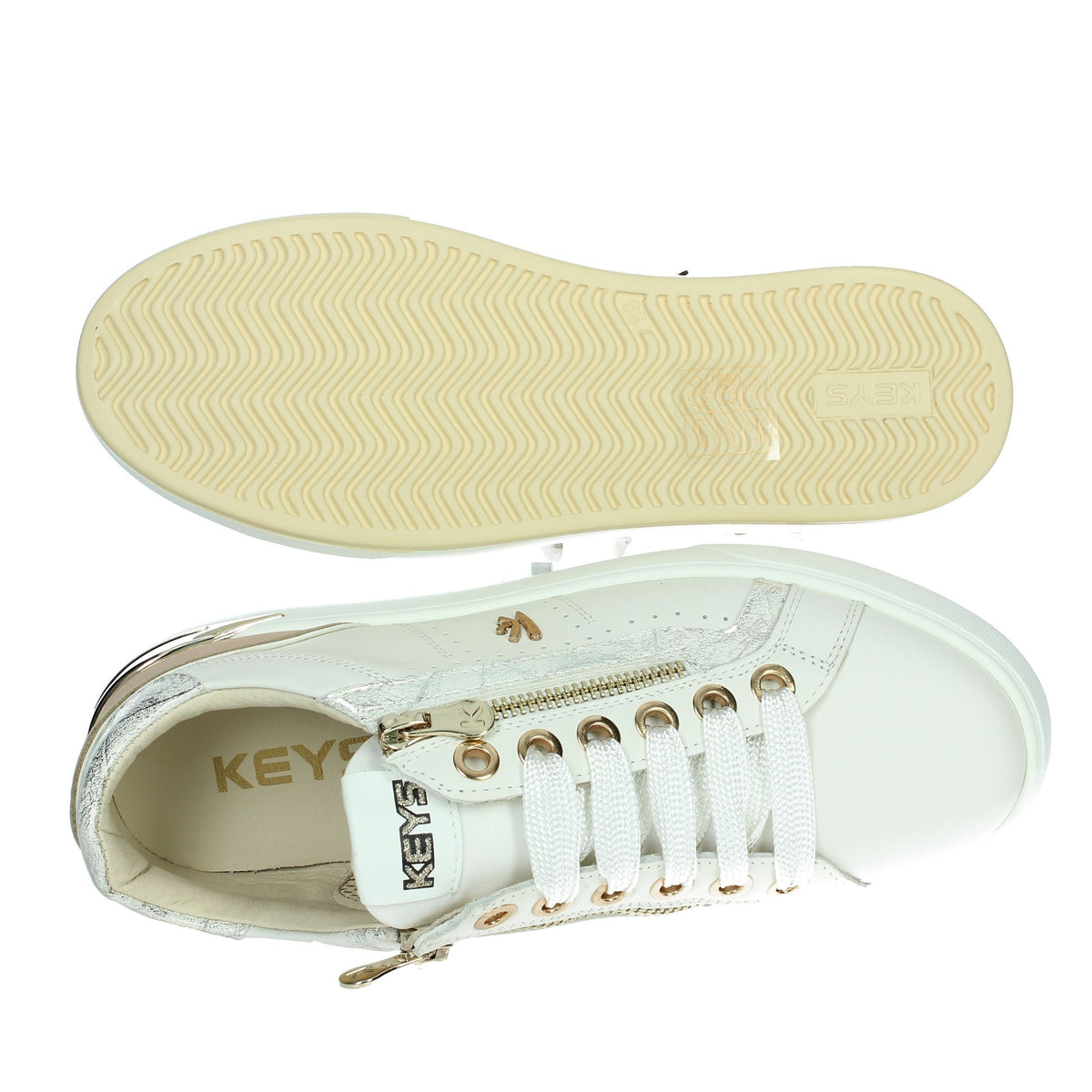 KEYS Donna Sneakers bassa K-10541 Bianco