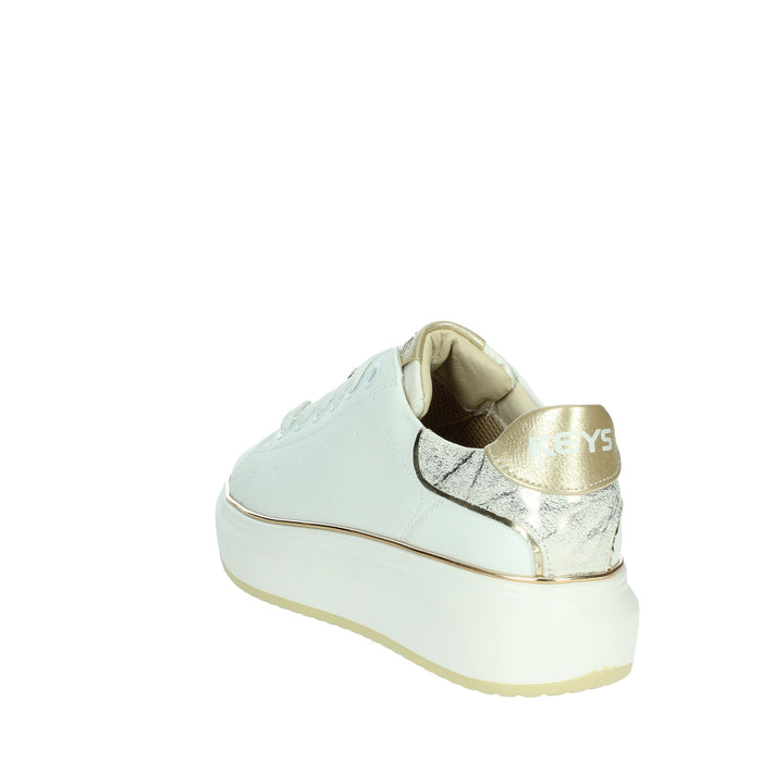 KEYS Donna Sneakers bassa K-10503 Bianco/Oro