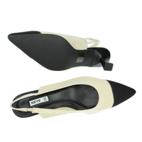 KEYS Donna Slingback K-10770 Beige/Nero
