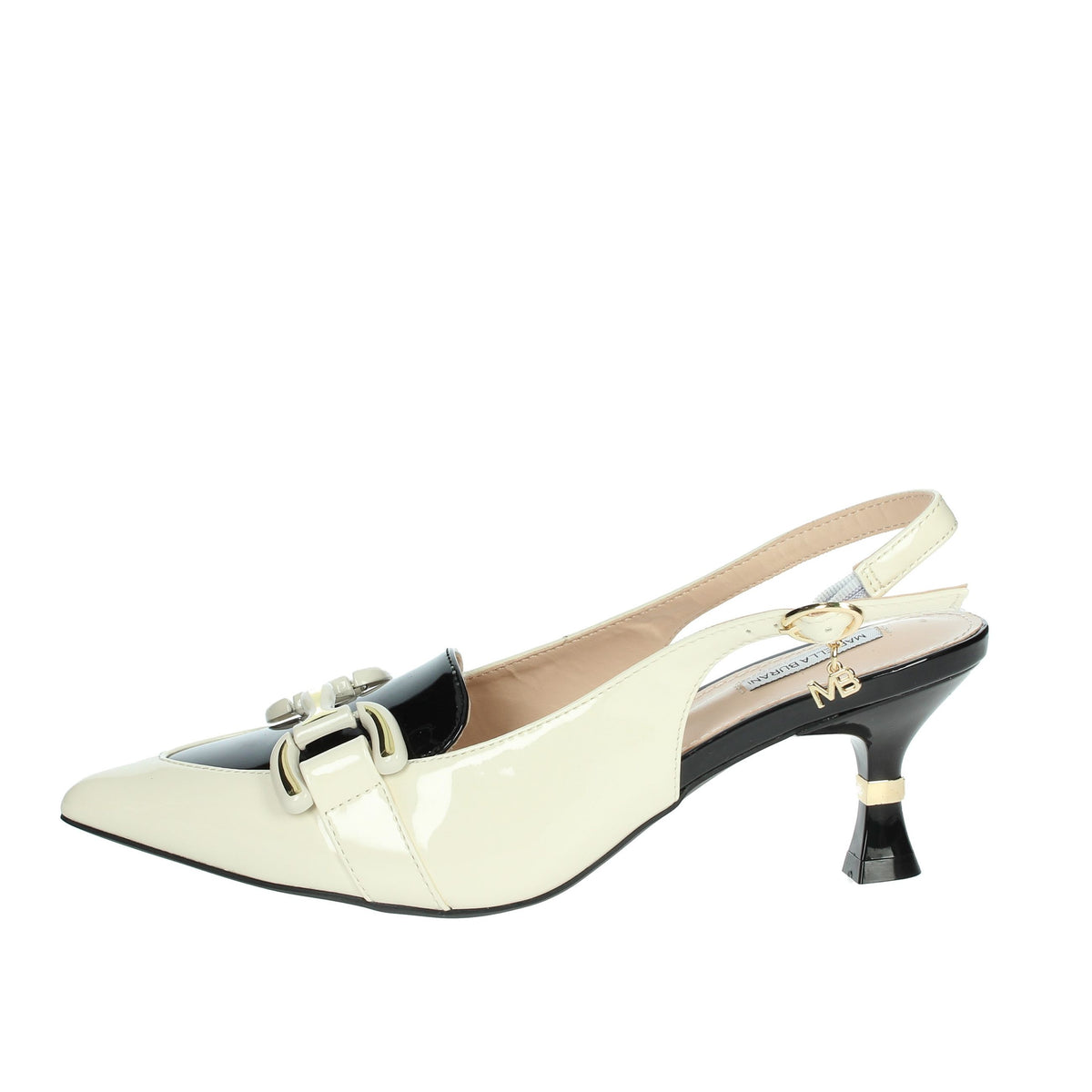 MARIELLA BURANI Donna Slingback 51102 Beige/Nero