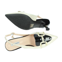 MARIELLA BURANI Donna Slingback 51102 Beige/Nero