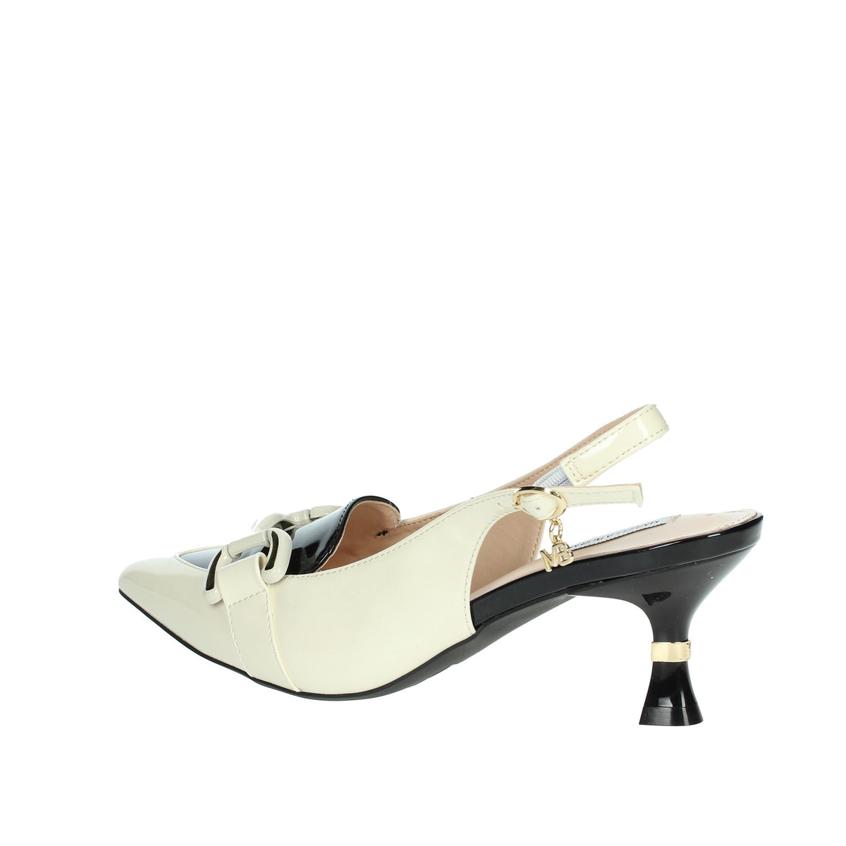 MARIELLA BURANI Donna Slingback 51102 Beige/Nero