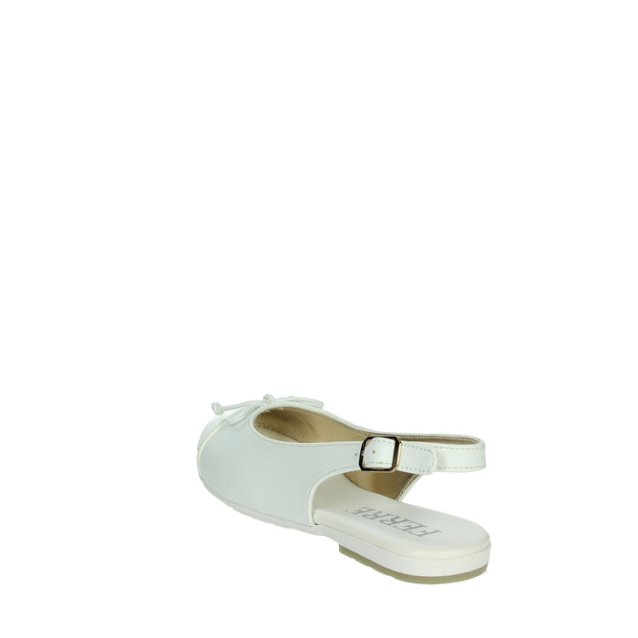 FERRE' Bambine e ragazze Ballerine FB-002 Bianco