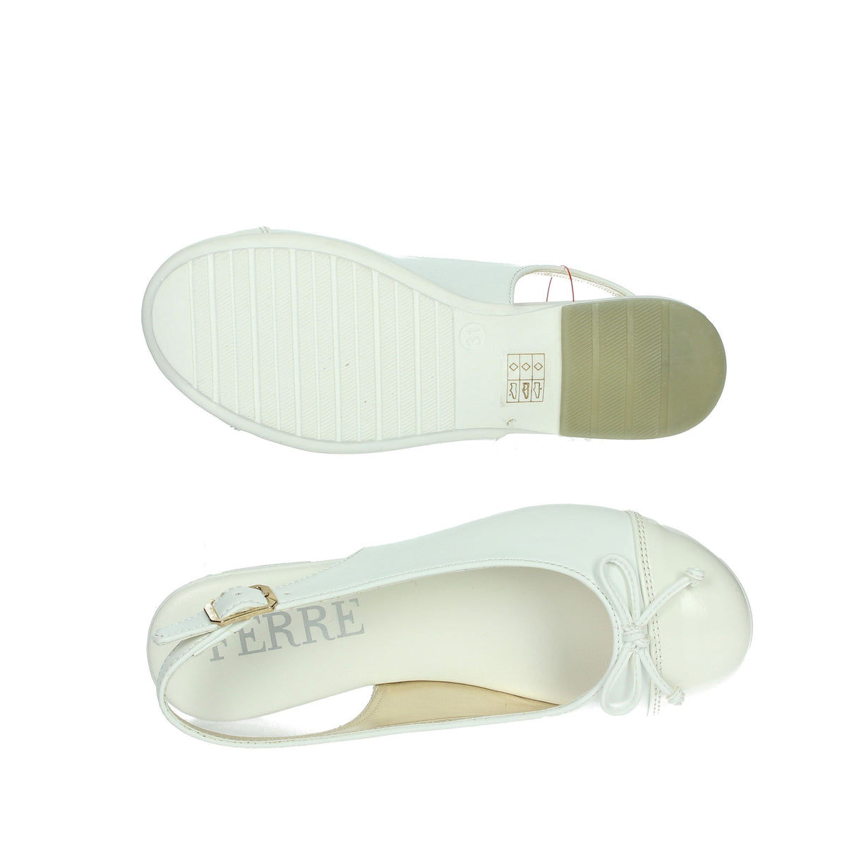 FERRE' Bambine e ragazze Ballerine FB-002 Bianco
