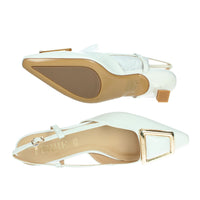 FERRE' Donna Slingback F-212 Bianco