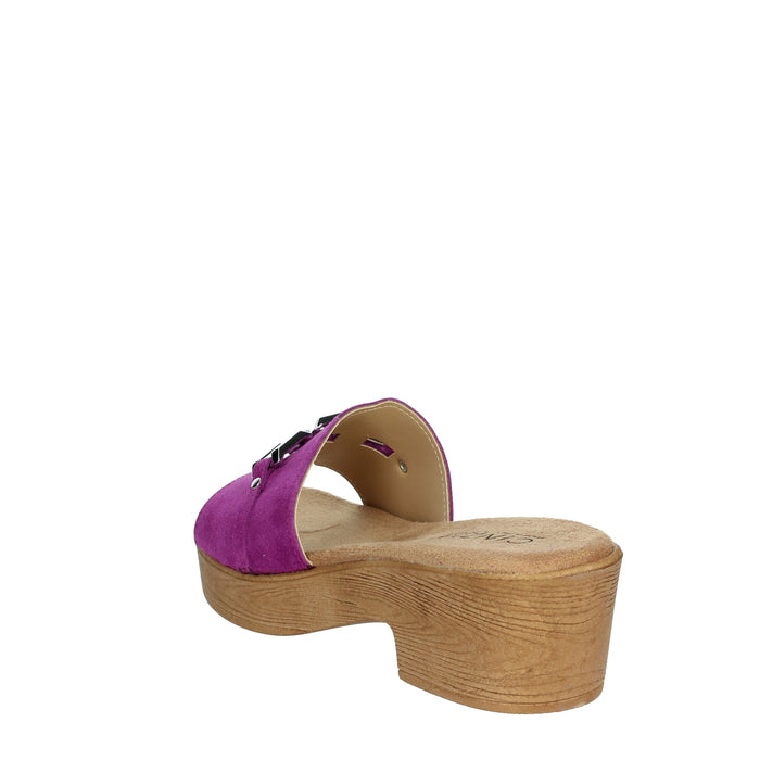 CINZIA SOFT Donna Ciabatte con tacco NG8977 Fucsia