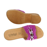 CINZIA SOFT Donna Ciabatte con tacco NG8977 Fucsia
