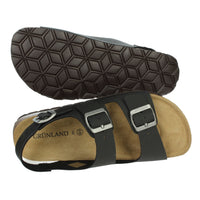 GRUNLAND Uomo Sandali bassi SB3645-40 Nero
