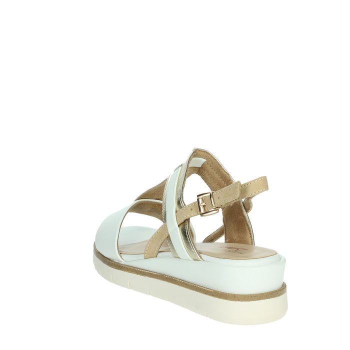 Marco Tozzi Donna Sandali con zeppa 2-28711-44 Bianco/Oro