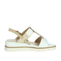 Marco Tozzi Donna Sandali con zeppa 2-28711-44 Bianco/Oro