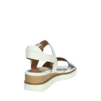 Tamaris Donna Sandali con zeppa 1-28206-42 Bianco/Argento