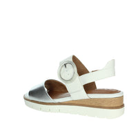 Tamaris Donna Sandali con zeppa 1-28206-42 Bianco/Argento