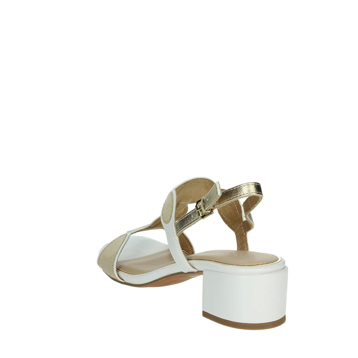 Marco Tozzi Donna Sandali con tacco 2-28231-44 Bianco/Oro
