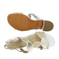 Marco Tozzi Donna Sandali con tacco 2-28231-44 Bianco/Oro