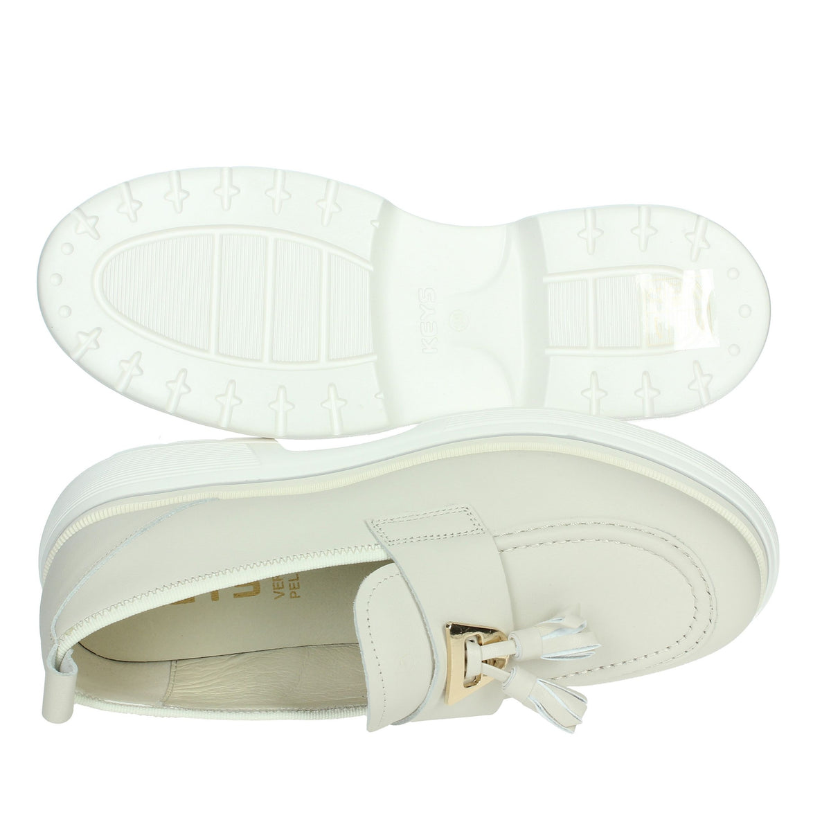 KEYS Donna Mocassino K-10702 Panna