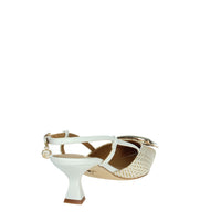 GOLD & GOLD Donna Slingback GP827 Bianco/Beige