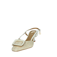 GOLD & GOLD Donna Slingback GP827 Bianco/Beige