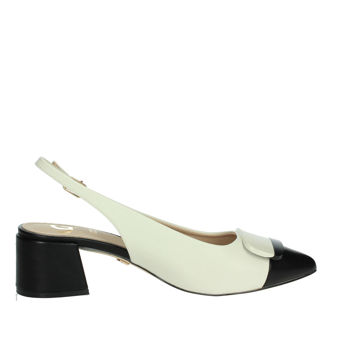 GOLD & GOLD Donna Slingback GD269 Nero/Beige