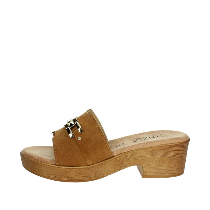 CINZIA SOFT Donna Ciabatte con tacco NG8977 Cuoio