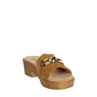 CINZIA SOFT Donna Ciabatte con tacco NG8977 Cuoio