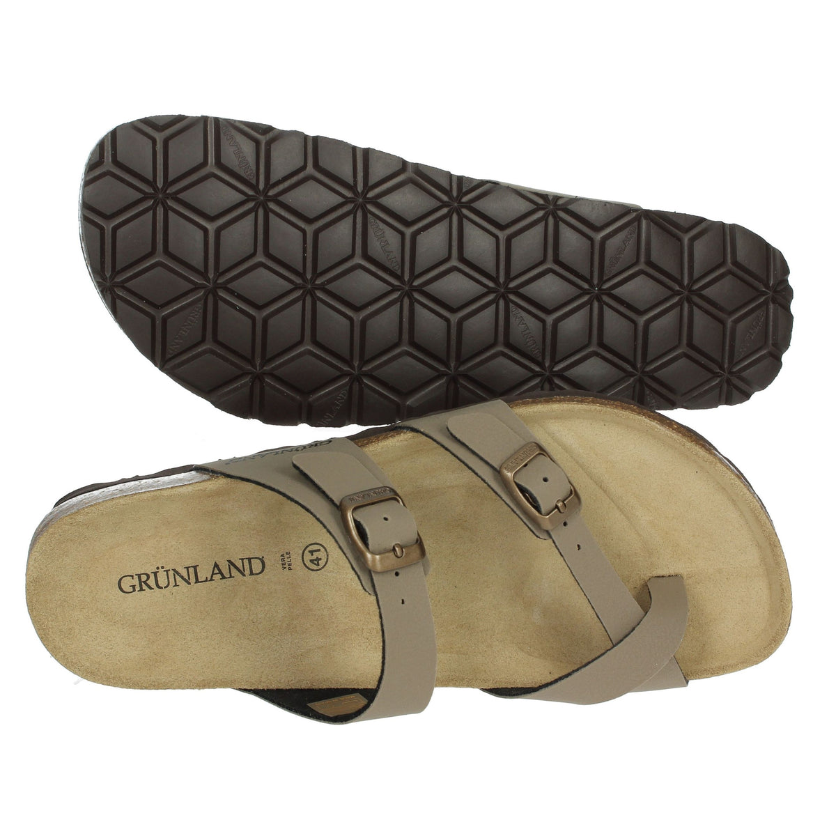 GRUNLAND Uomo Infradito CB1561-40 Tortora